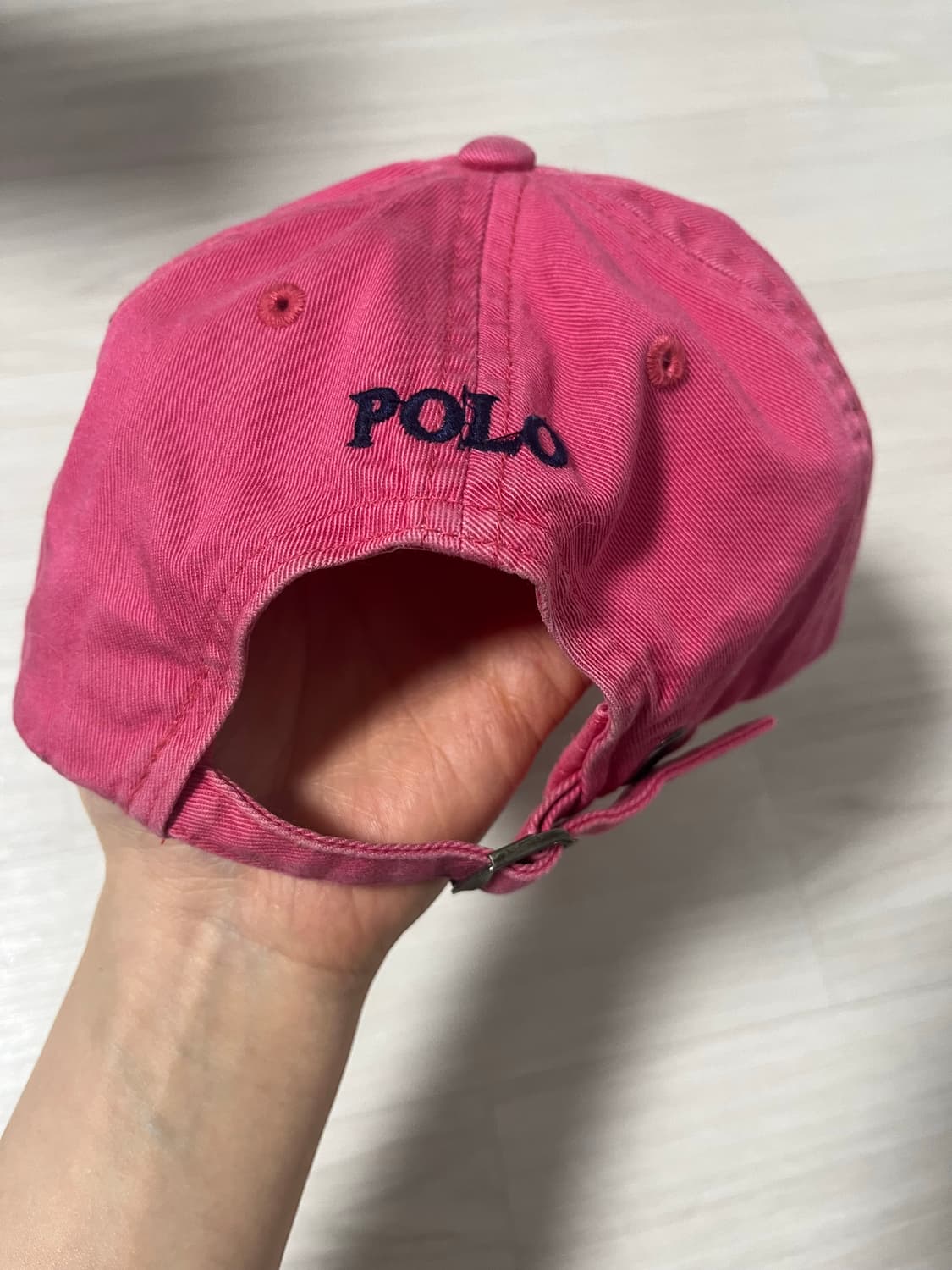 폴로 볼캡 핑크 상품이미지3