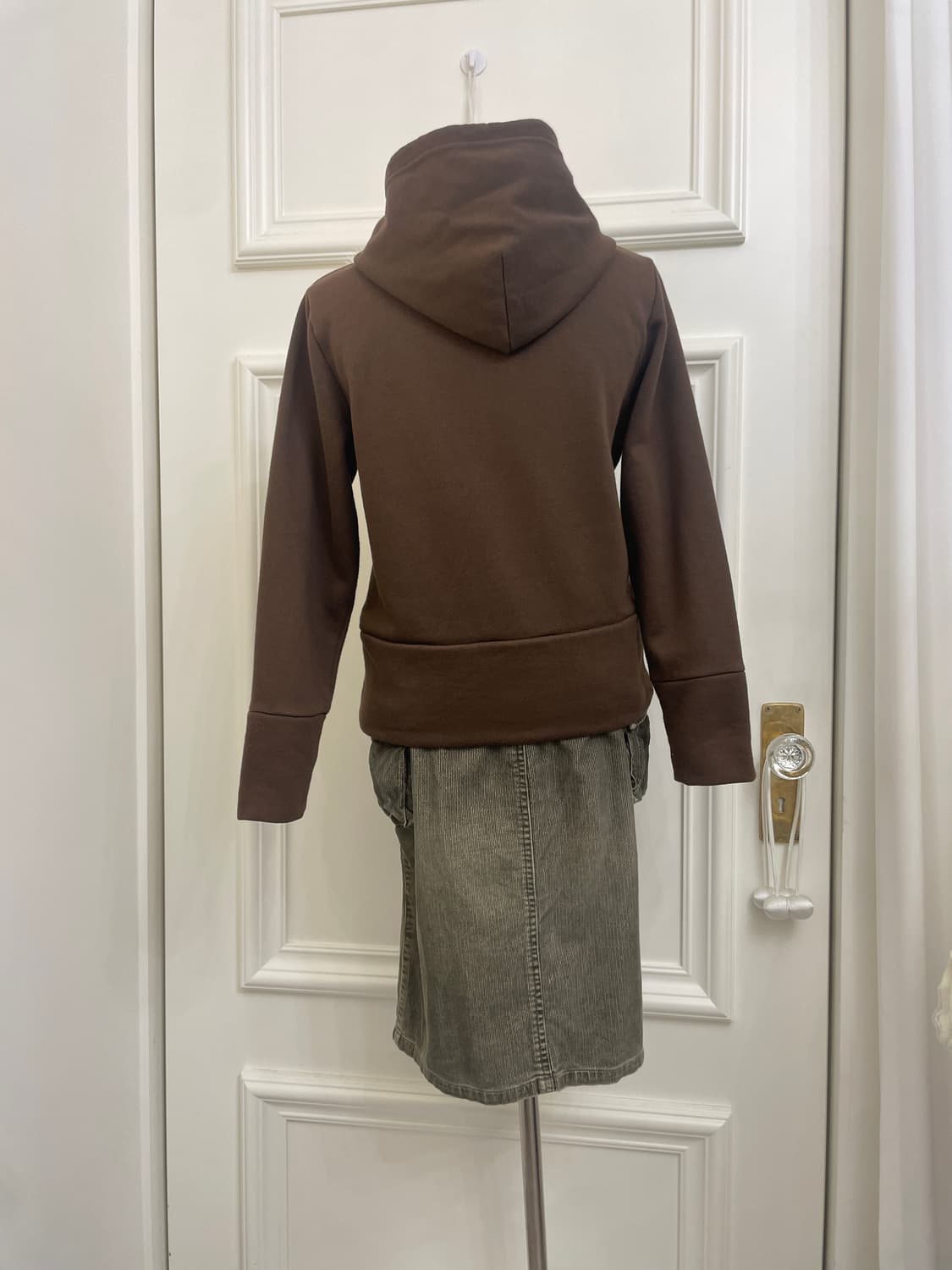 brown pocket fleeced hoodie-zip(size-M) 상품이미지7