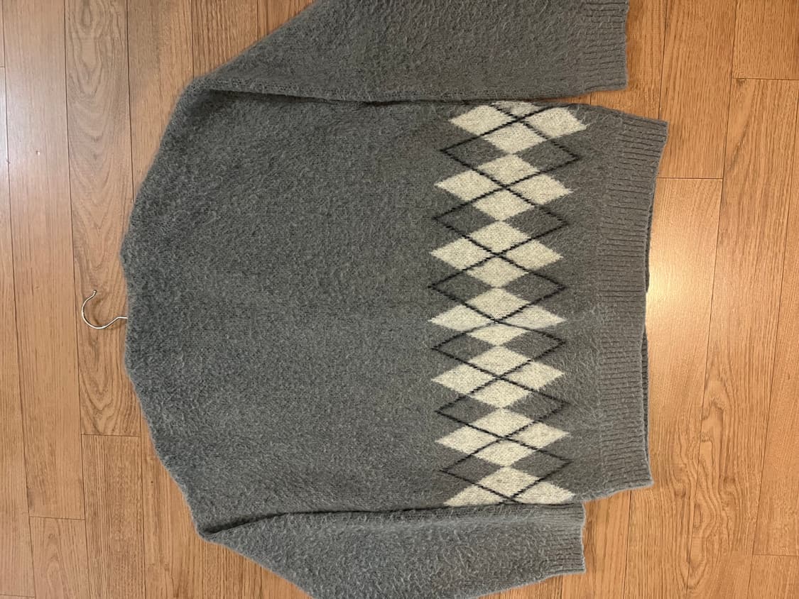 토니웩 아가일 가디건 L 상품이미지2