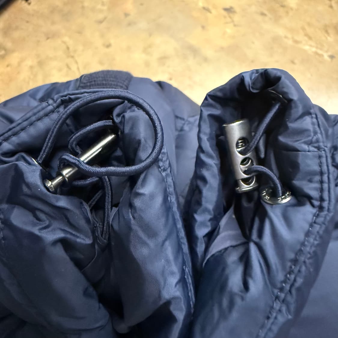 [정품/100] w.angle 네이비 퀼팅 니트 패딩 자켓 b15 상품이미지8