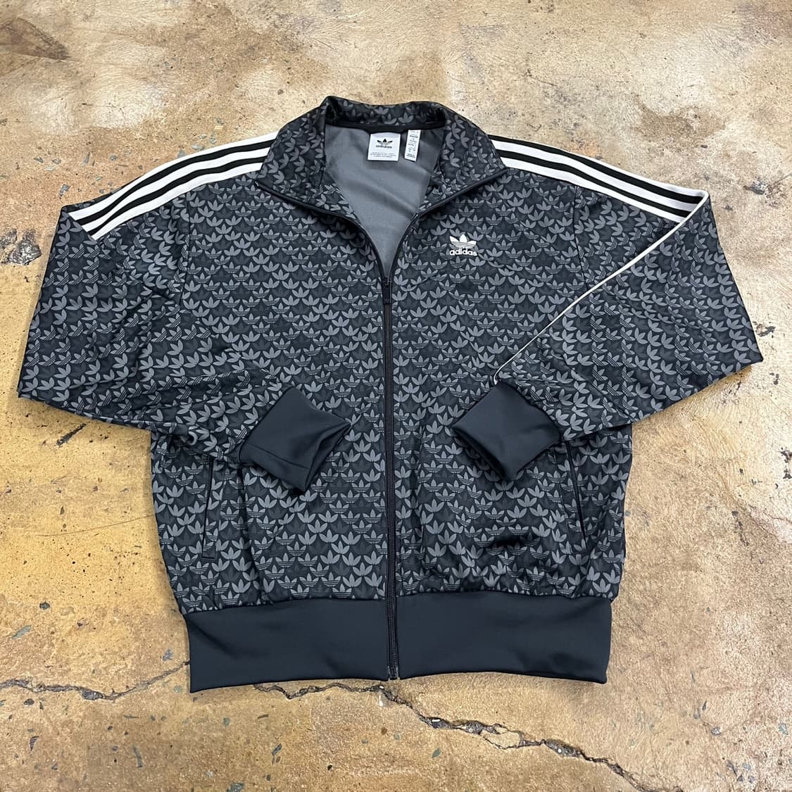 아디다스 블랙 그레이 파이어버드 패턴 져지  상품이미지2