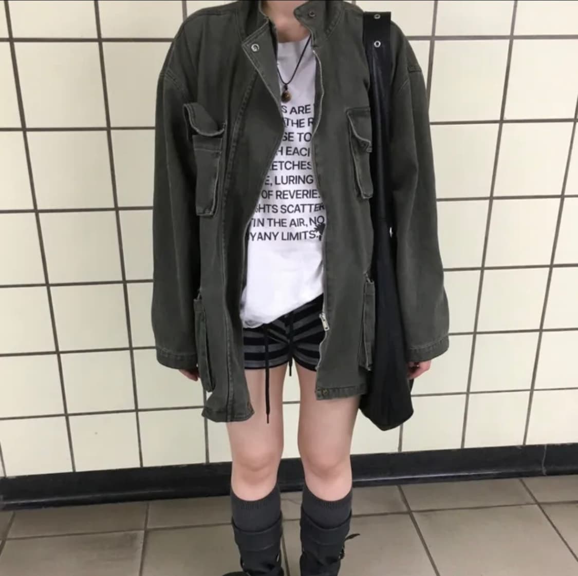 니티 포켓 빈티지 야상 점퍼 상품이미지2