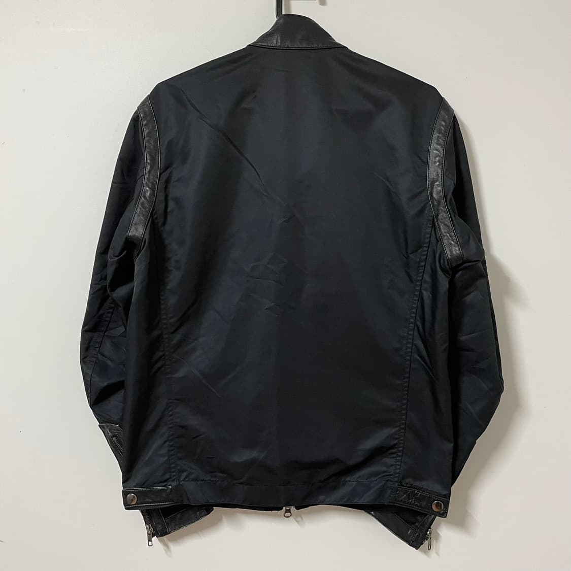 LEATHER POLY BIKER JACKET 상품이미지8