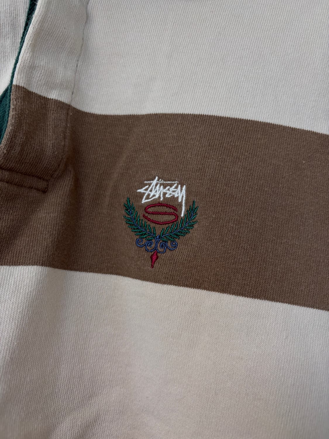 스투시 빅 스트라이프 럭비 내츄럴 상품이미지2