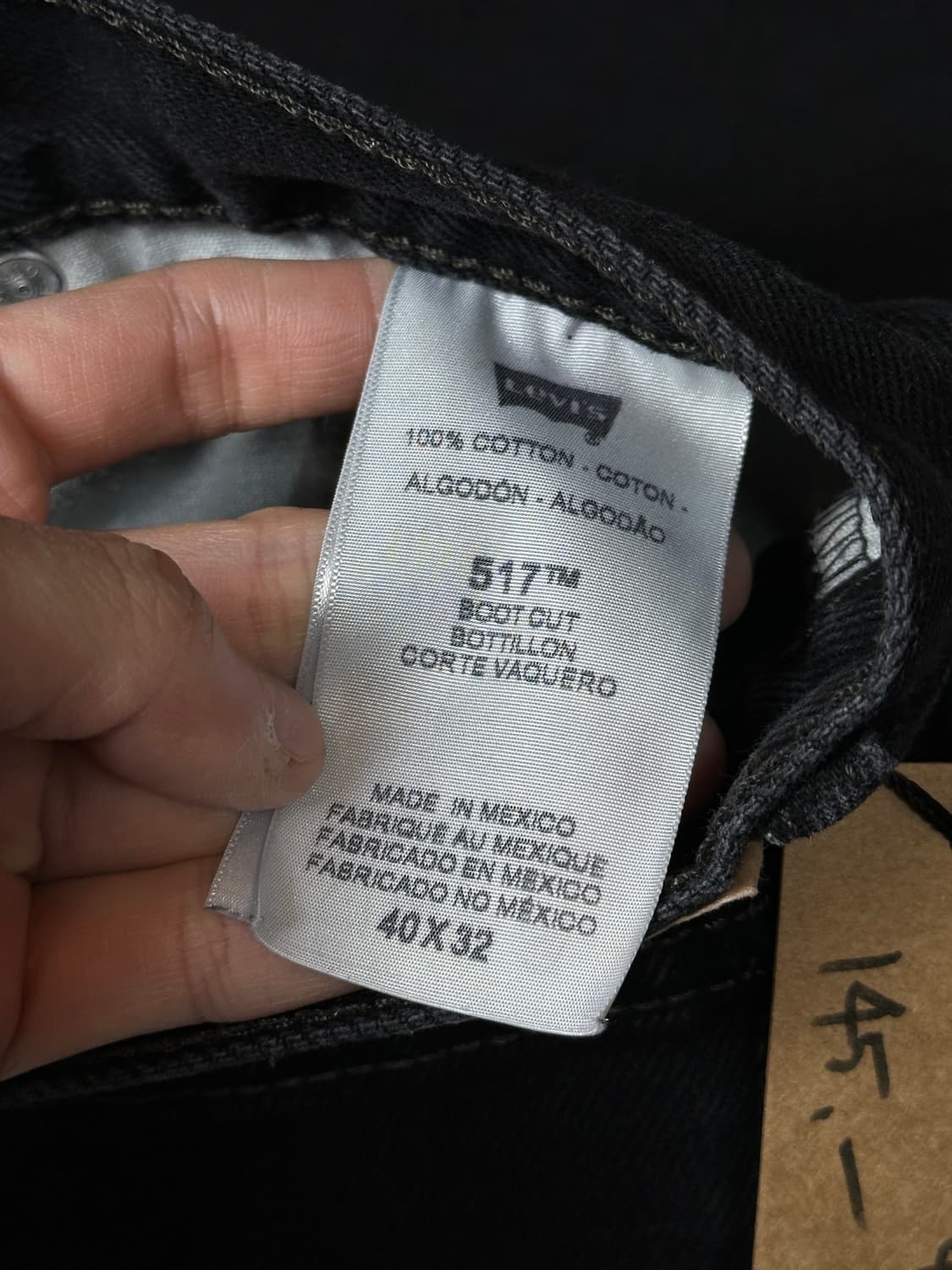 00’s 리바이스 517 블랙 부츠컷 플레어진 상품이미지9