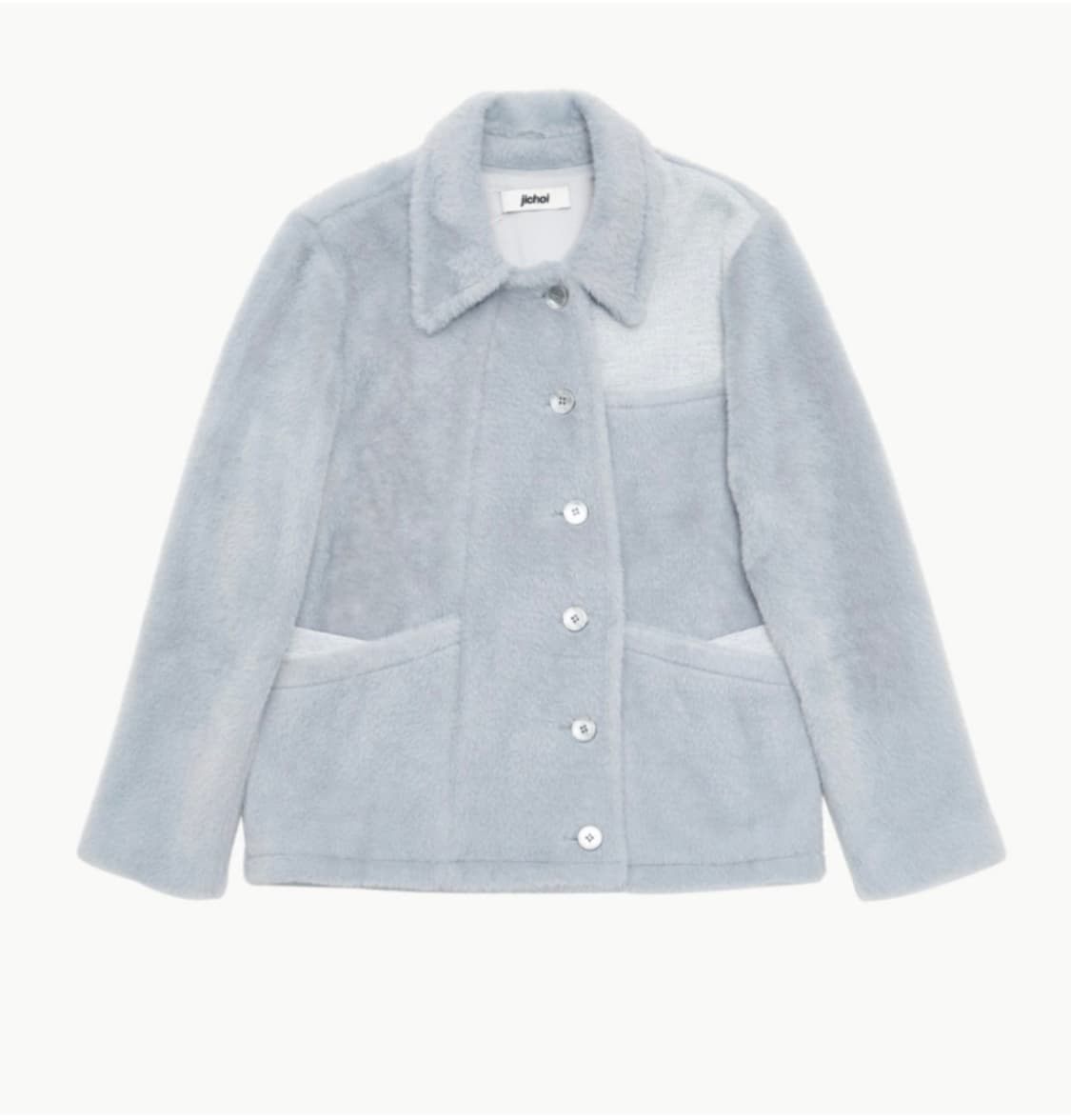 구함) 지초이 AW23 퍼자켓 블랙 블루그레이 상품이미지1