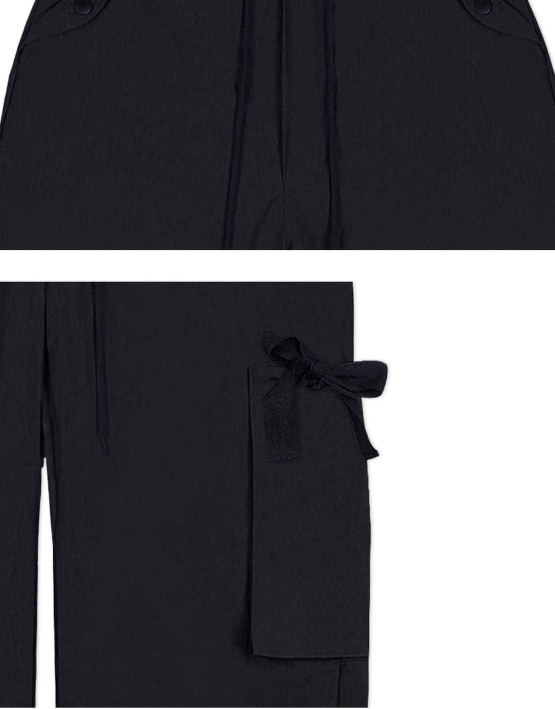 엑스톤즈 우먼 나일론 버킷포켓 팬츠 (BLACK) 상품이미지2