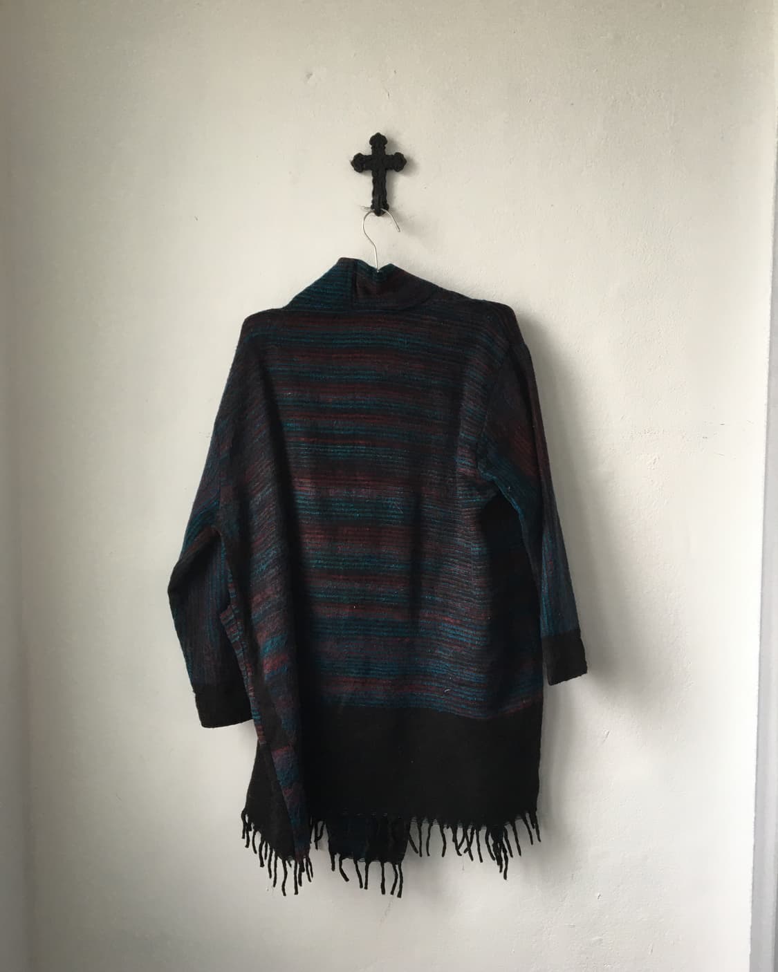 Fringe pattern point high neck caridgan 상품이미지3