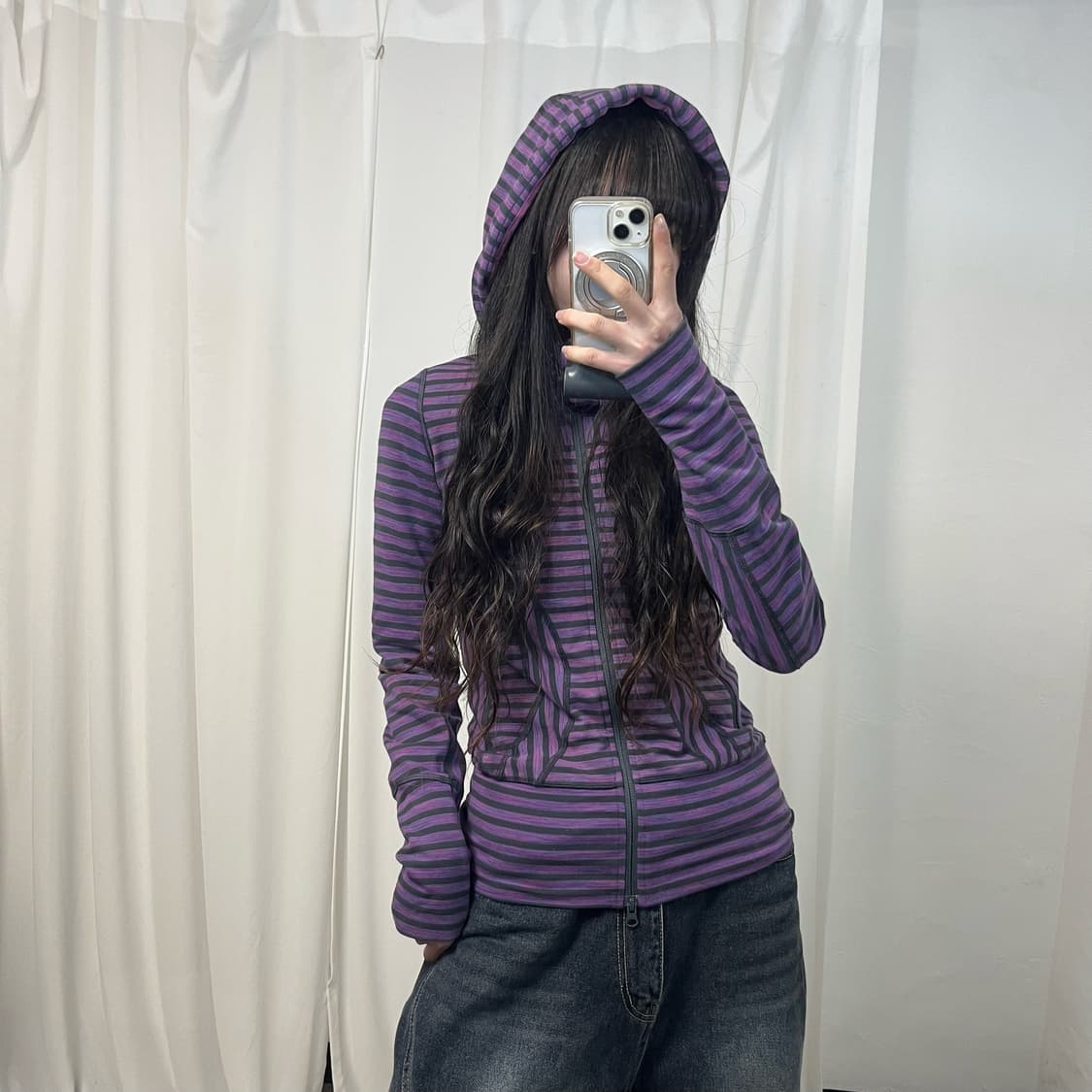 Lululemon Stripe Hood Zip-up 상품이미지1