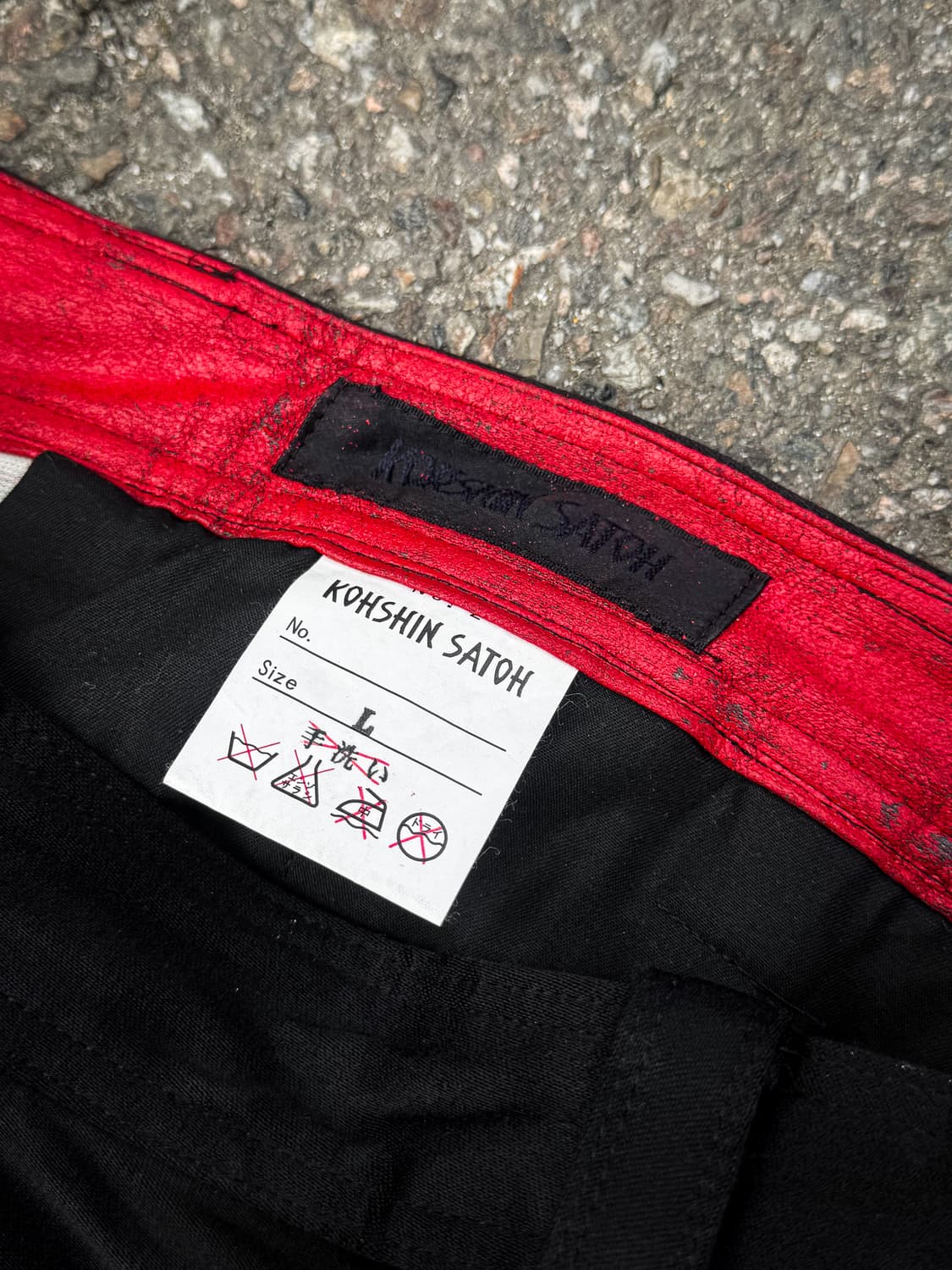 KOHSHIN SATOH – Embossed Pants  상품이미지10