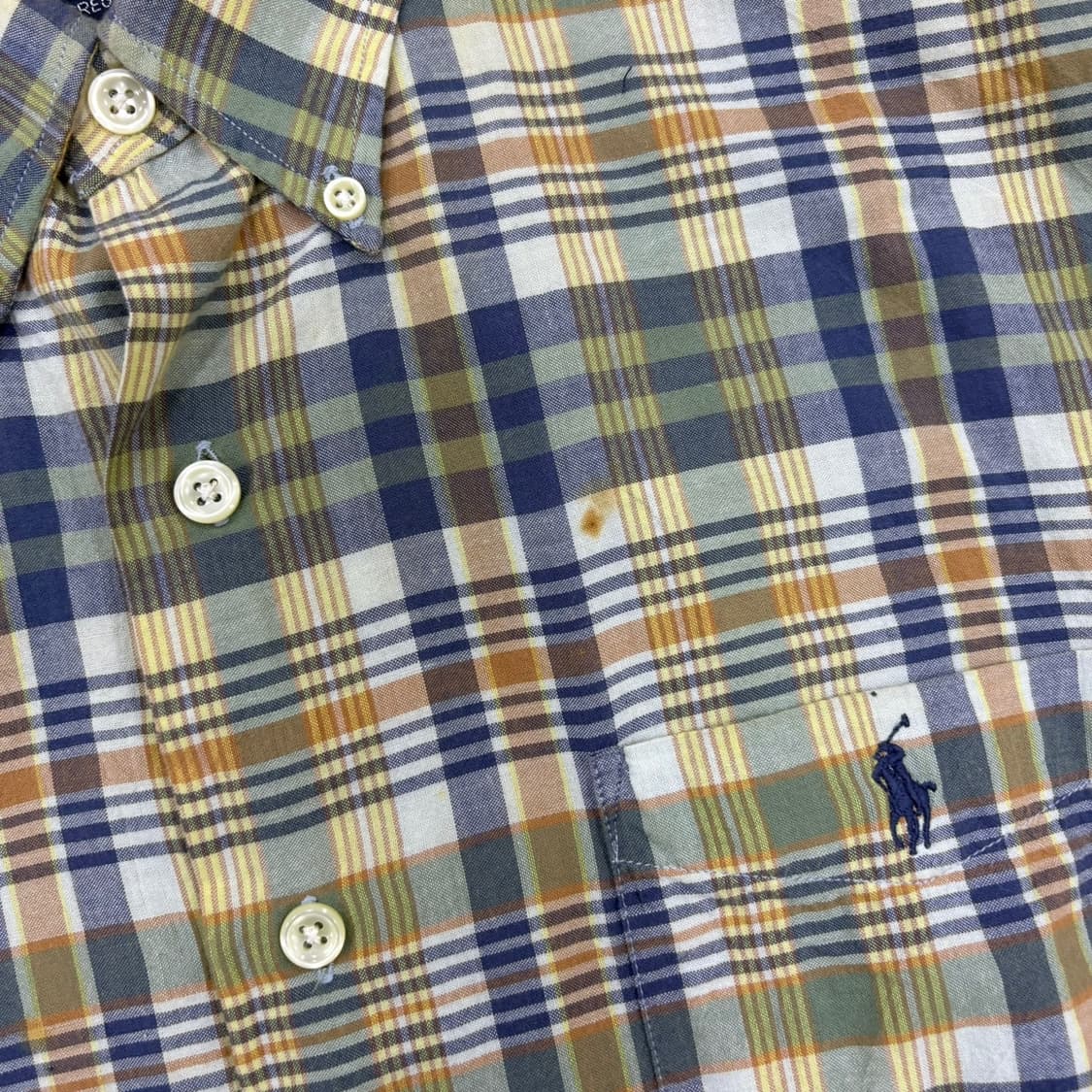 L 폴로 랄프로렌 체크 반팔 셔츠 남방 0420J 상품이미지4