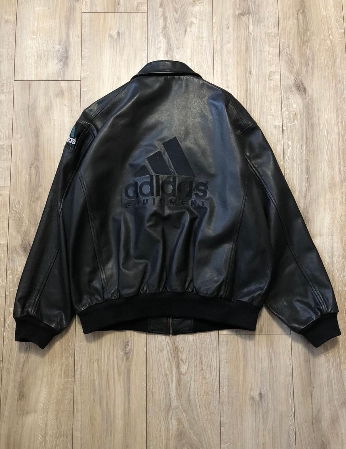 vintage adidas equipment leather jacket 상품이미지3