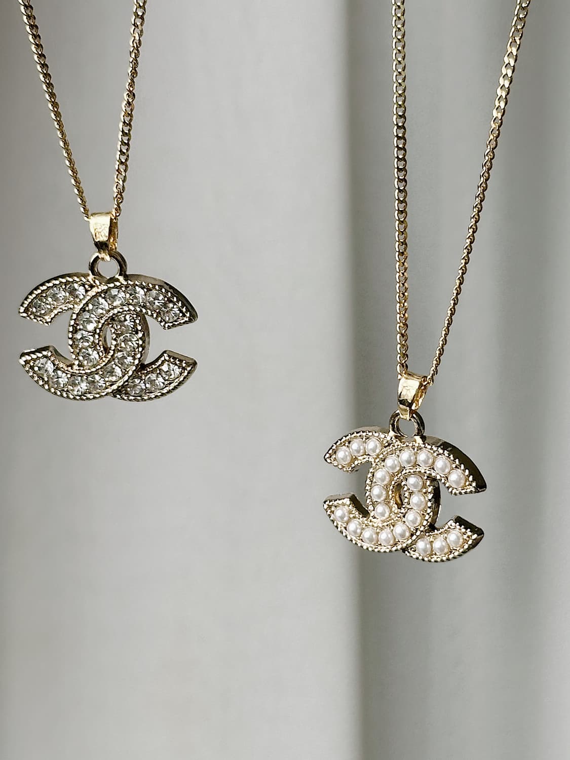 샤넬 CC로고 진주 빅 목걸이 골드 업사이클링 상품이미지4