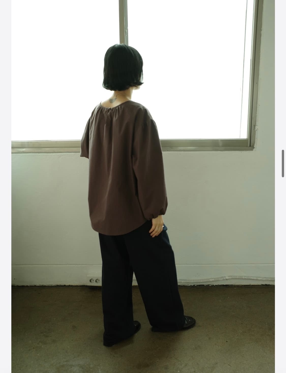 Falt 브라운 블라우스 상품이미지3