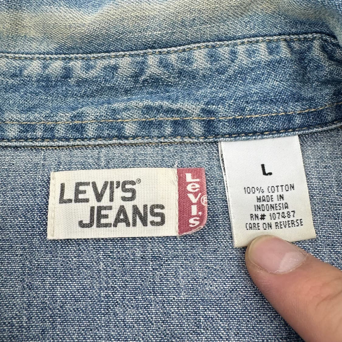 리바이스 웨스턴 셔츠  상품이미지5