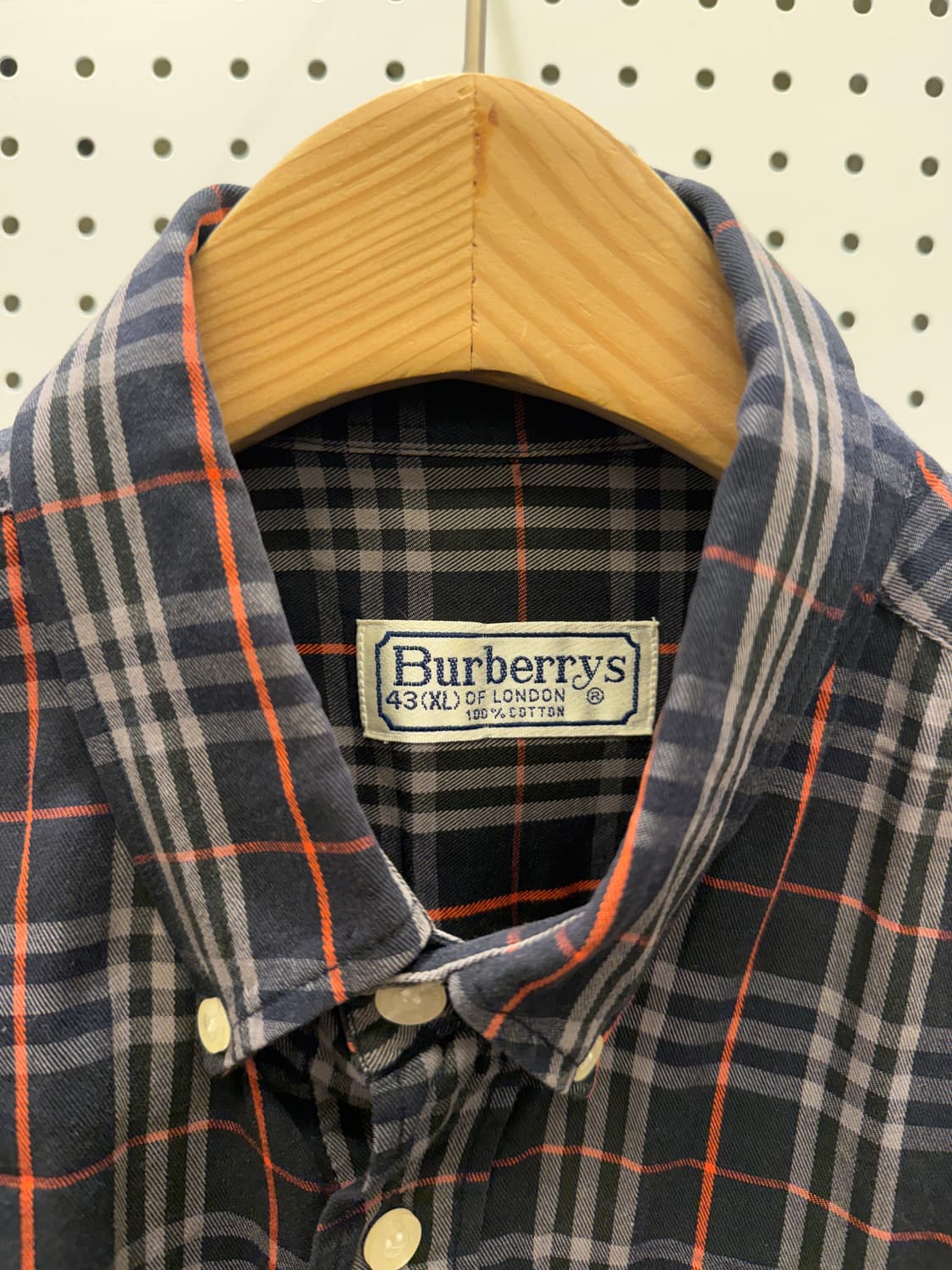 버버리 빈티지 체크 버튼다운 셔츠 U696 상품이미지4