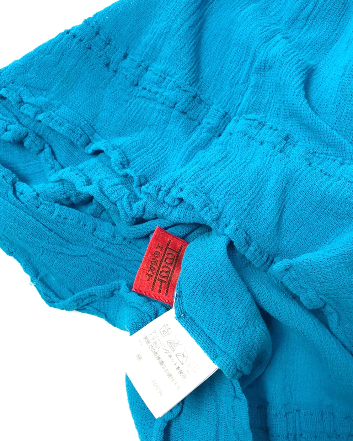ISSEY MIYAKE HaaT 블루 리본스트랩 반팔 티셔츠 상품이미지6