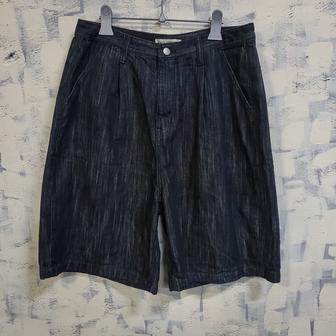 어널드코드 블랙 데님 버뮤다 팬츠  상품이미지1