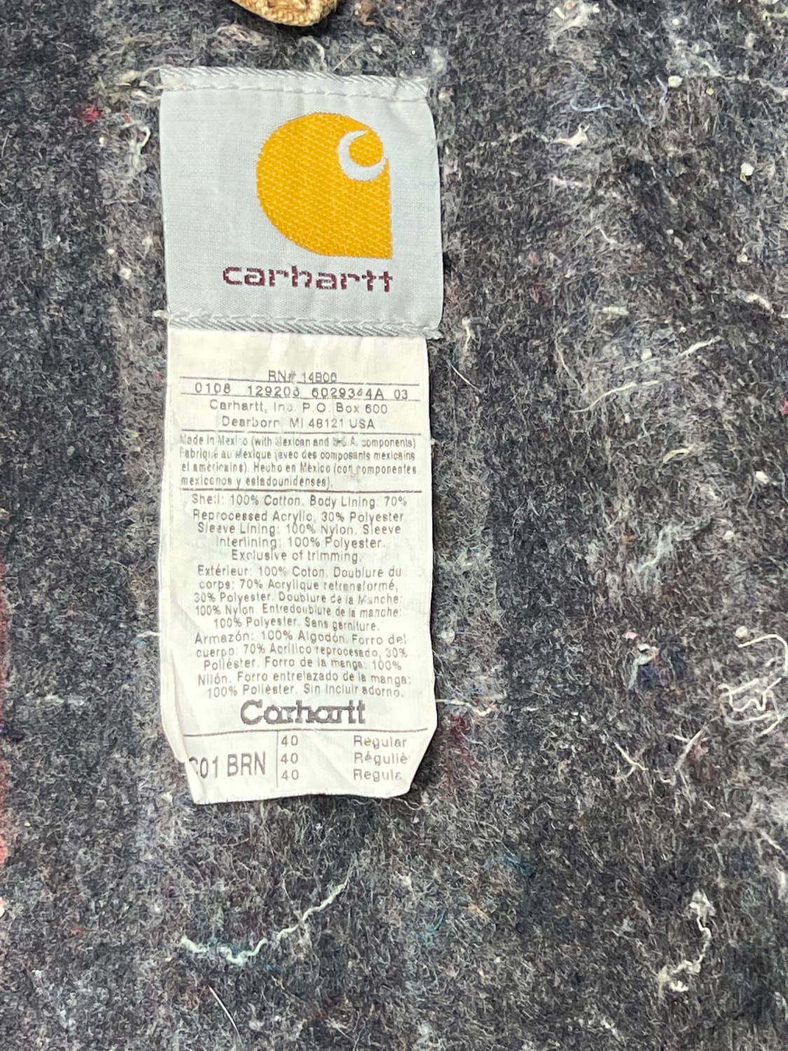 00‘s 칼하트 초어 코트 자켓 BRN 상품이미지8