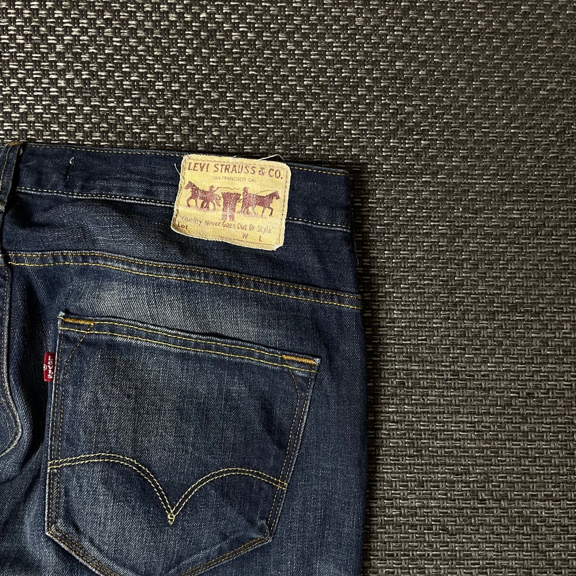 (38) 리바이스 506 스탠다드 딥블루 워싱 데님 팬츠 상품이미지5