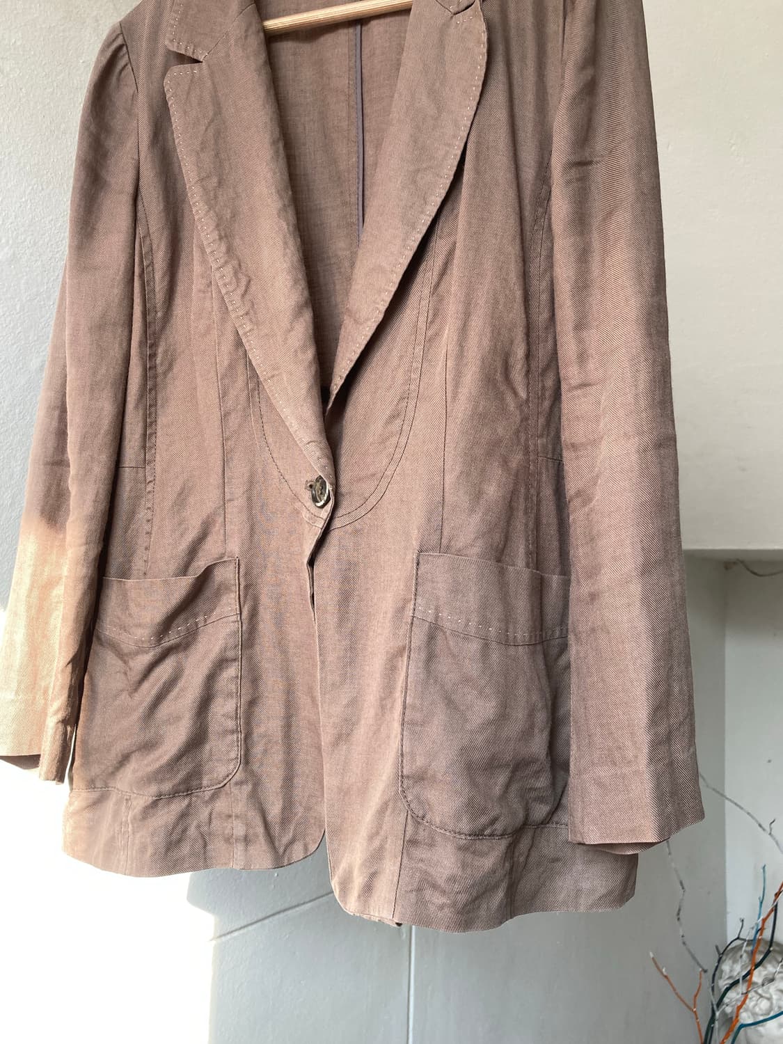 빈티지 린넨 스티치 자켓 상품이미지4