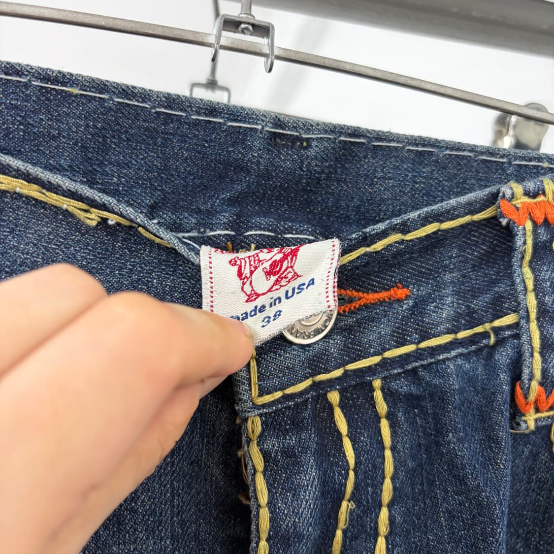 트루릴리전 빅로고 데님 팬츠 상품이미지7