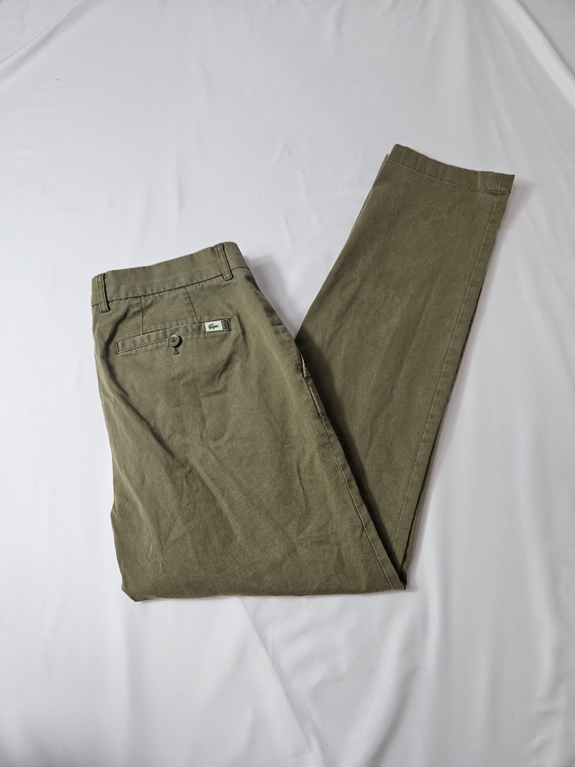 라코스테 테이퍼드 치노팬츠 코튼 슬랙스 바지 카키 32 상품이미지1