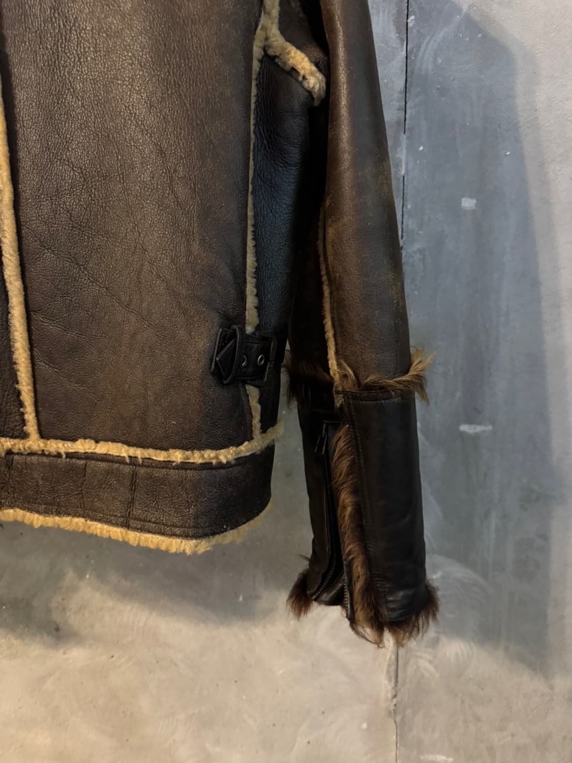 아비렉스 카우하이드 무톤 레더 자켓 100 상품이미지9