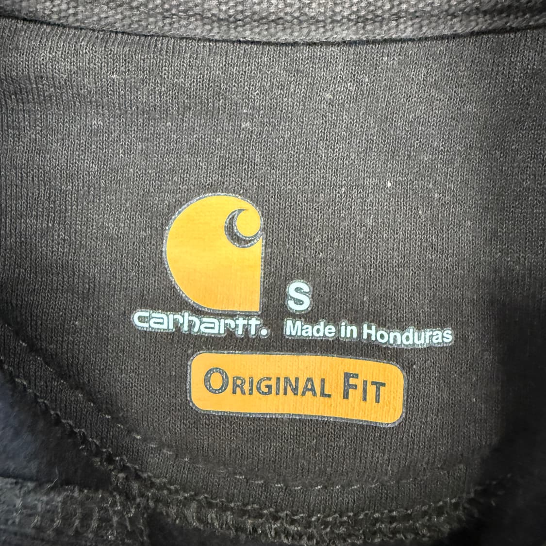 (M)칼하트 Carhartt 오리지널 핏 후드티셔츠(다크브라운) 상품이미지2