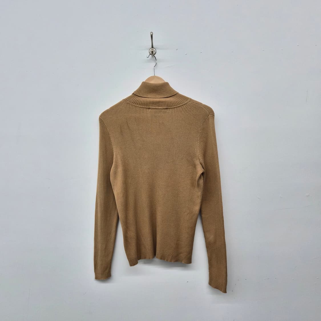 폴로 랄프로렌 골지 터틀넥 니트 브라운 여성 M 상품이미지5