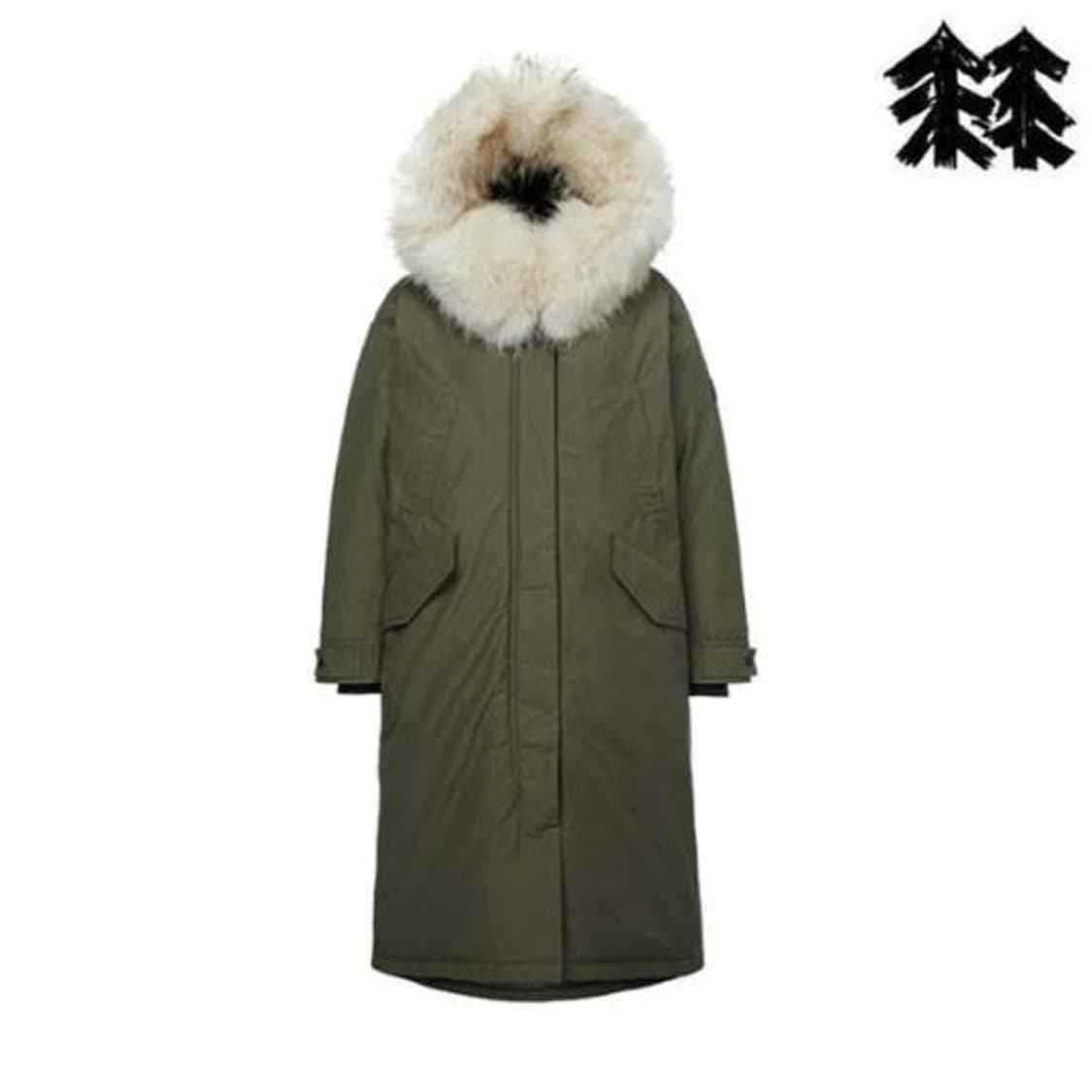 코오롱스포츠 라쿤퍼 구스다운 롱패딩 상품이미지9