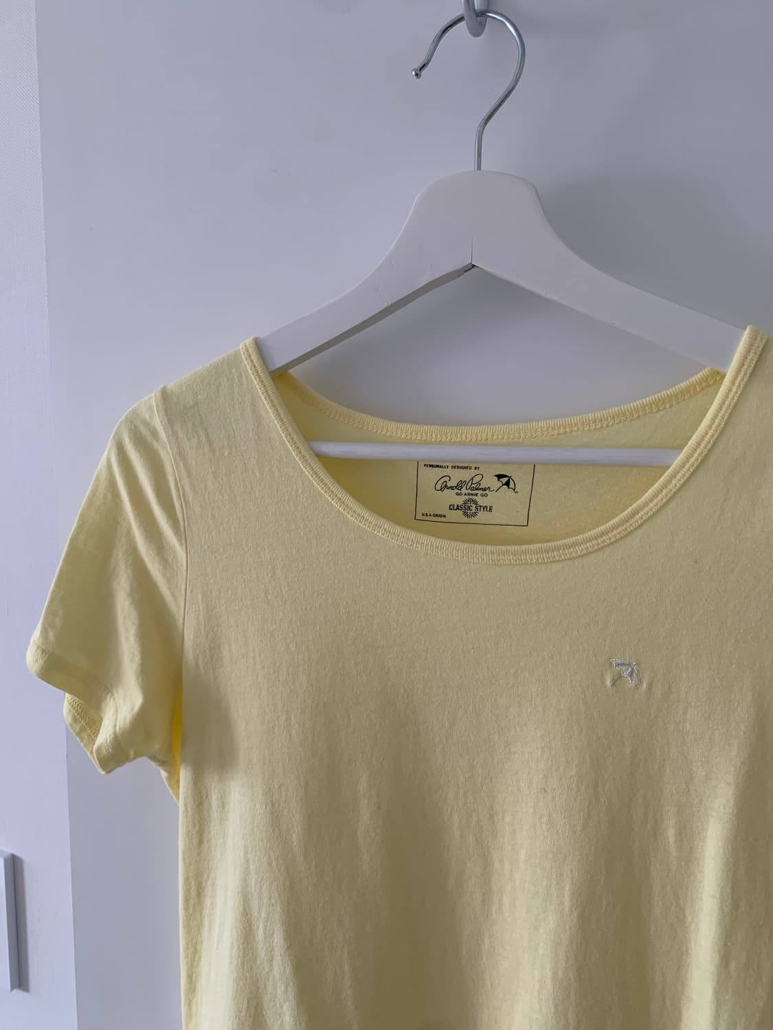 연노랑 슬림 티셔츠 상품이미지3