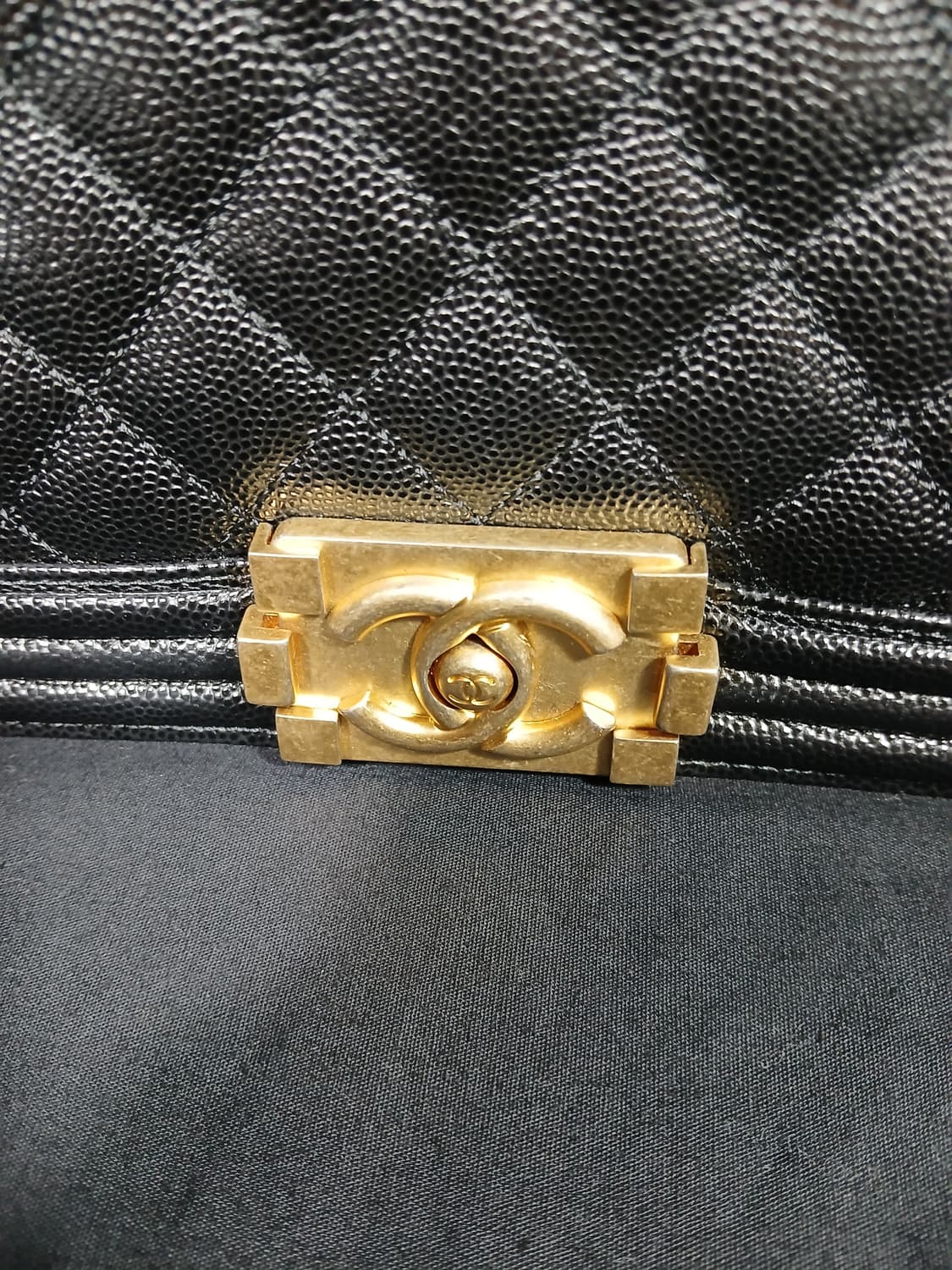 샤넬 보이백 라지 금장 캐비어 27번대 A92193 상품이미지2