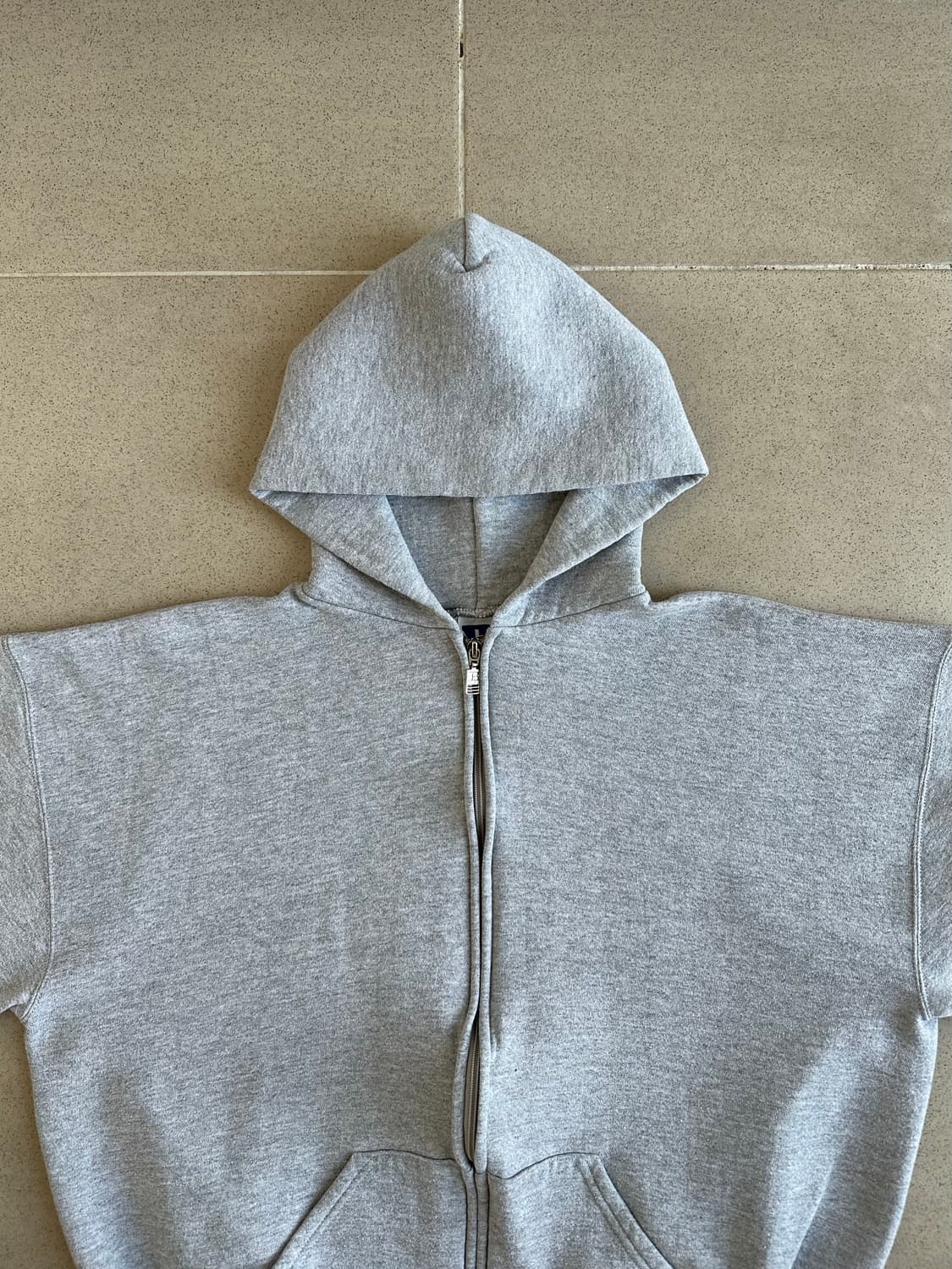 90s 빈티지 러셀 후드집업 그레이 XL 상품이미지4