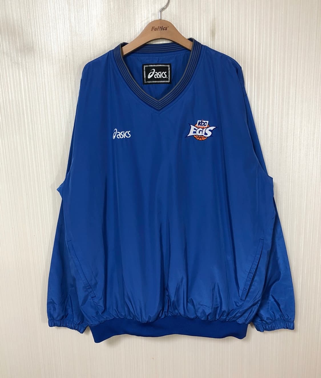 KBL 아식스 전주KCC이지스 선수지급/실착 웜업자켓 130 #33 상품이미지1