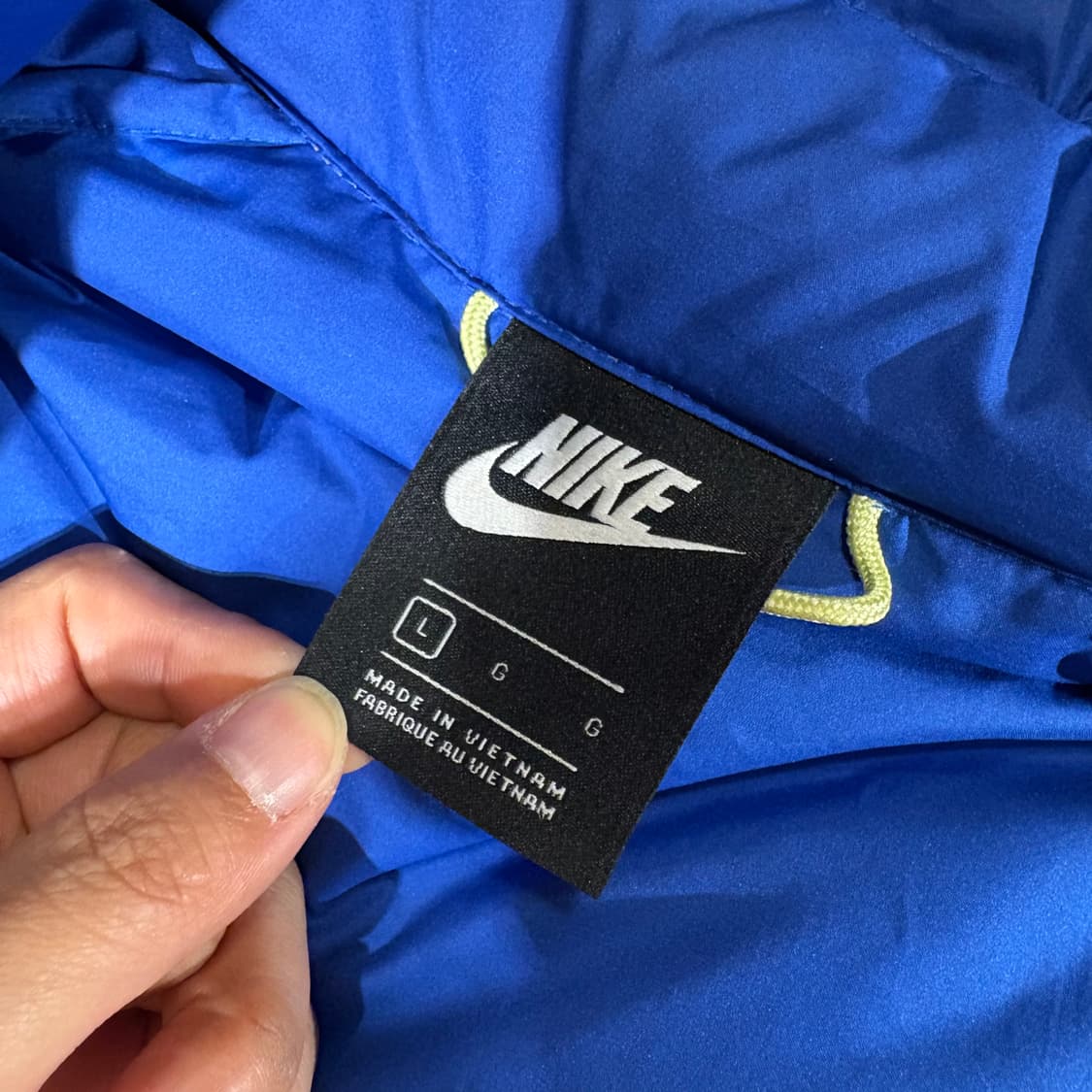 나이키 된장 브라운 배색 빅스우시 올드스쿨 덕다운 오리털 다운 필 패딩  상품이미지5