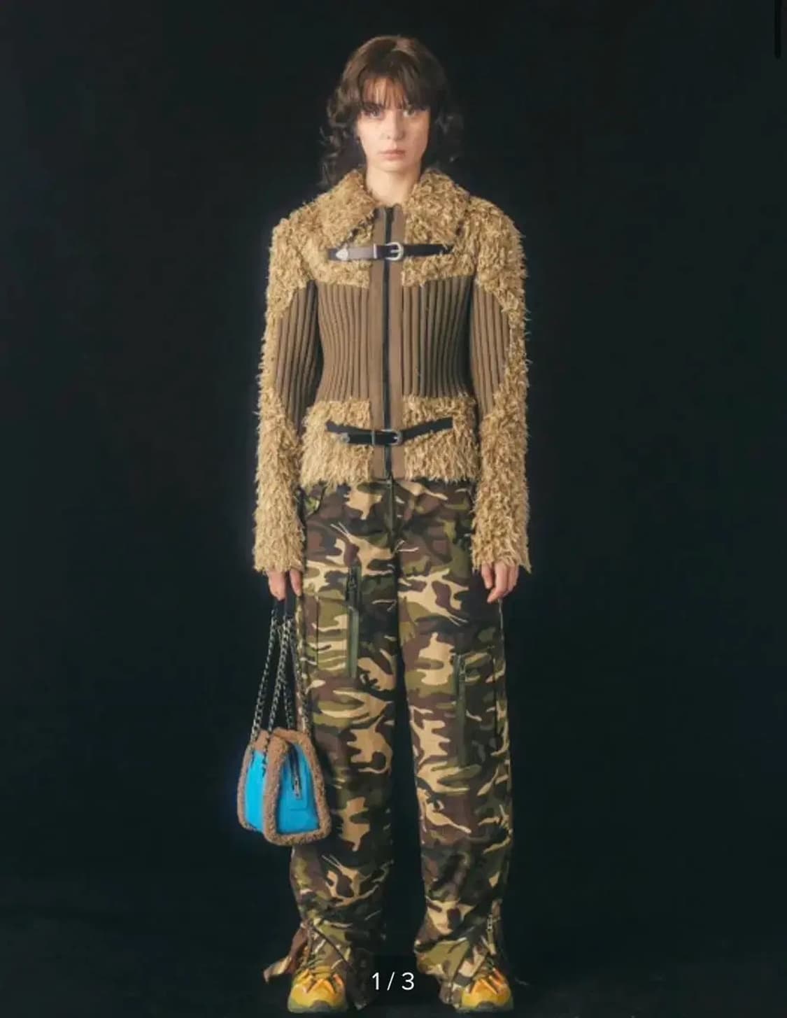 Anderssonbell 앤더슨벨 헤어리 올가 시어링 퍼자켓 상품이미지1