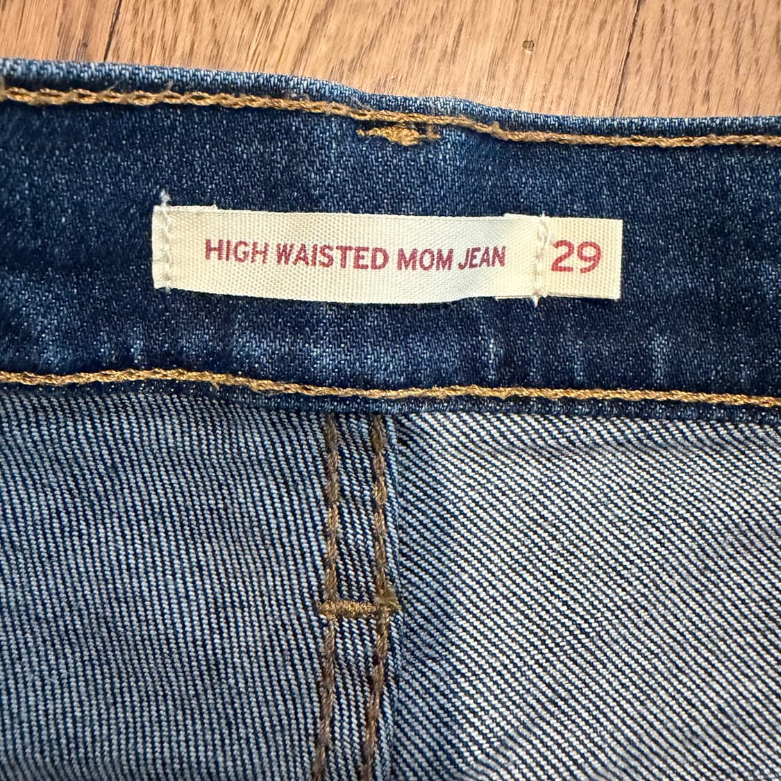 levi's 하이웨이스트 맘진 데님 팬츠 29 상품이미지2