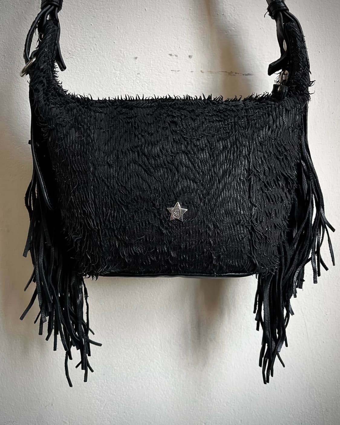 Ash Real Deer & Cow Leather Fringe Bag 상품이미지6