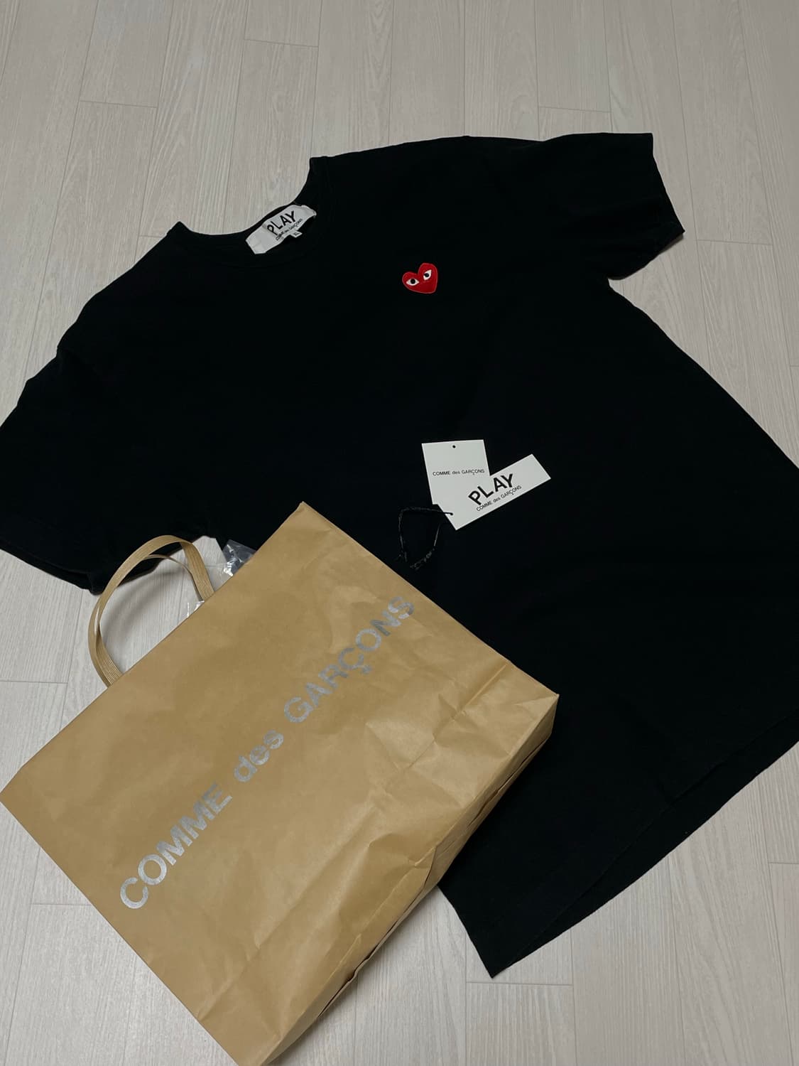 Xl)꼼데가르송 하트와펜 반팔 상품이미지1