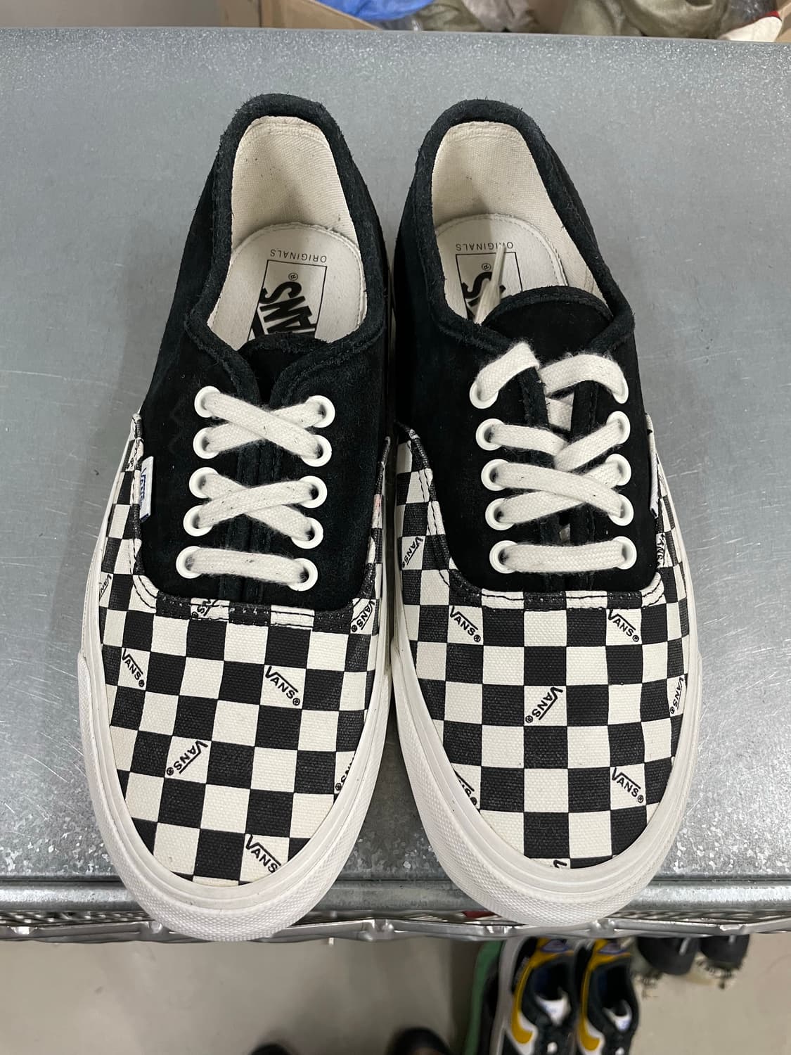 반스 볼트OG 어센틱 블랙 체커보드 토 275 (gr-4219) 상품이미지5