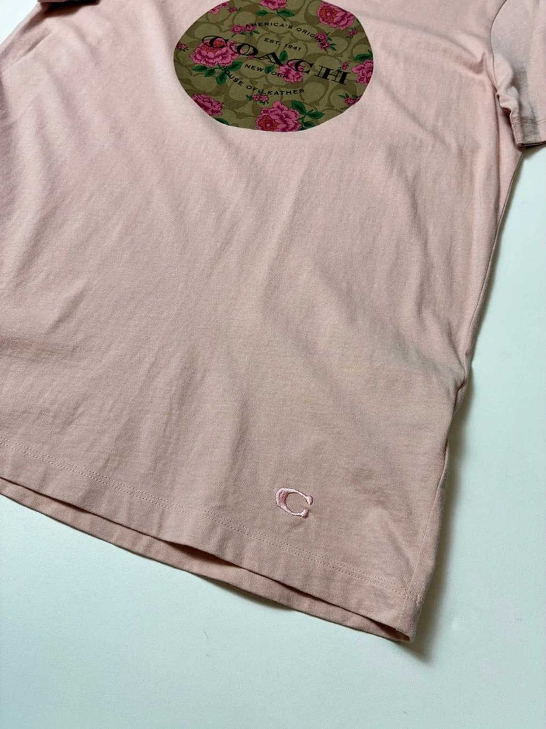 코치 Coach 시그니처 플로럴 반팔 티셔츠 PN8617 상품이미지4