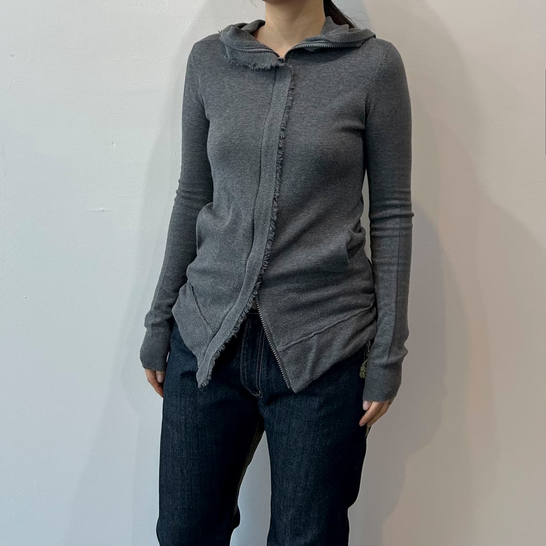 그런지 루즈핏 후드집업 상품이미지7