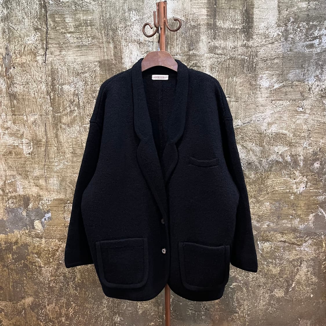 코르디에 펠트 울 가디건 자켓 상품이미지2