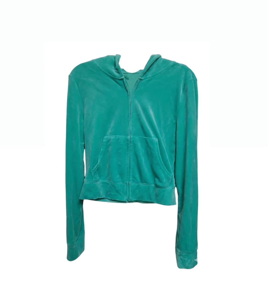 Juicy couture 쥬시꾸뛰르 벨벳 후드집업 민트그린  M  새상품 상품이미지1