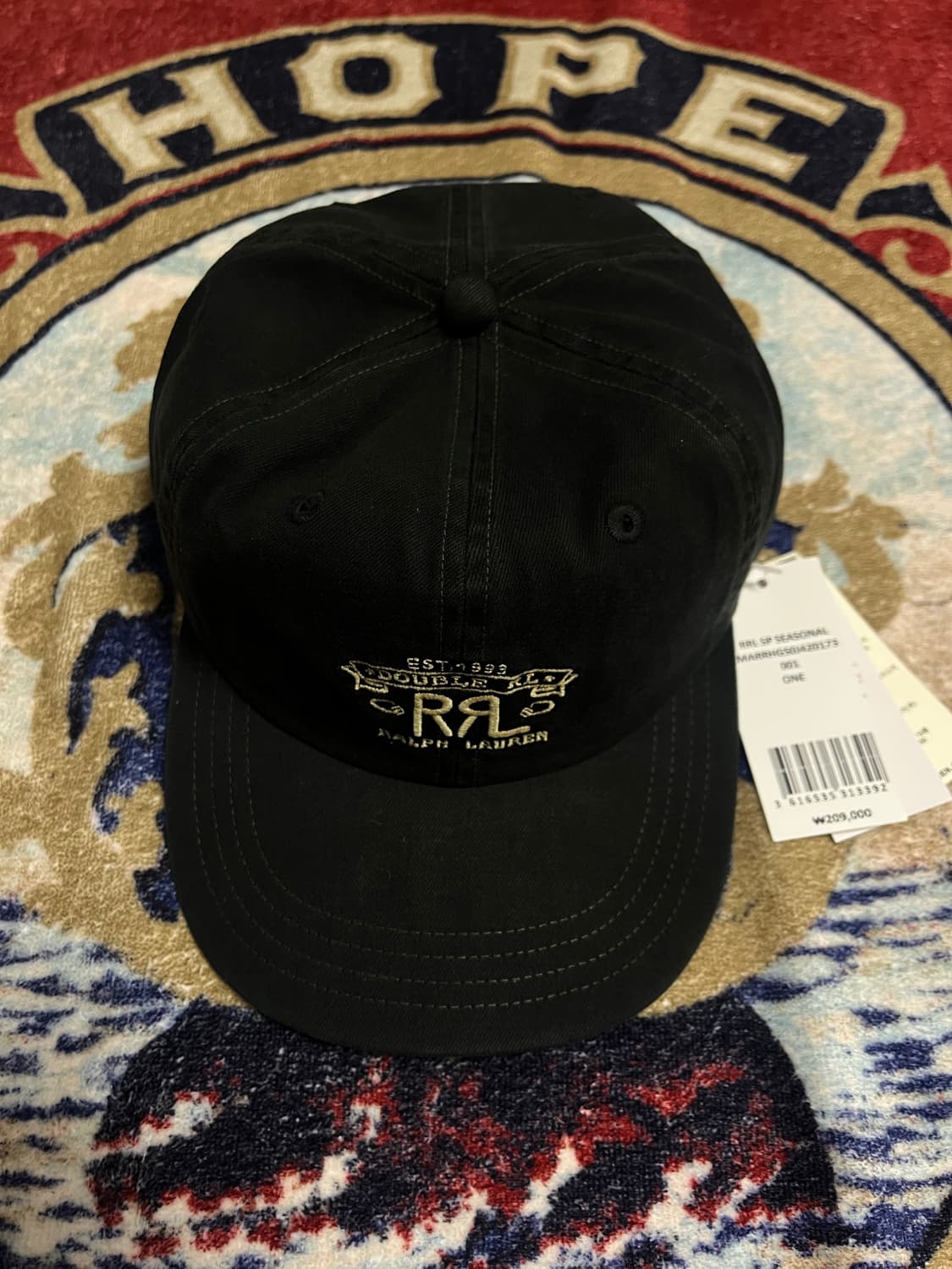 RRL 랜치 로고 트윌 볼캡 김우빈모자 더블알엘 상품이미지2