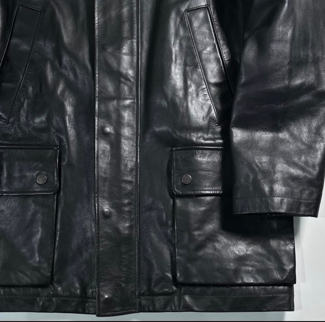  Polo Cow Leather Black Carcoat 상품이미지4