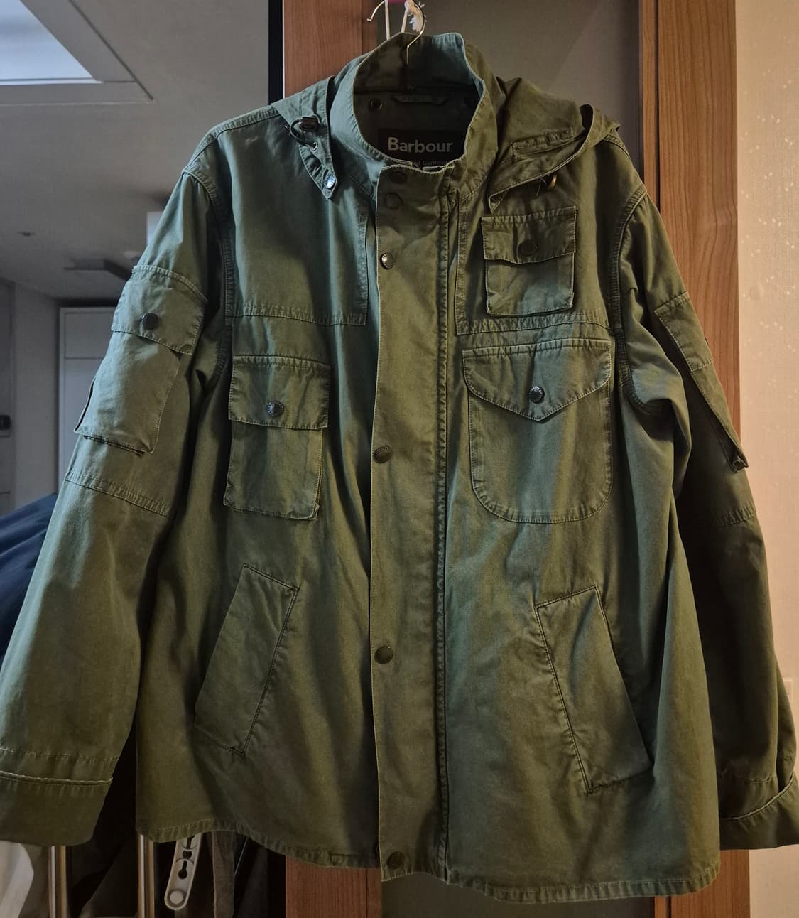 엔지니어드가먼츠 × 바버 코웬 자켓 올리브 M 상품이미지2