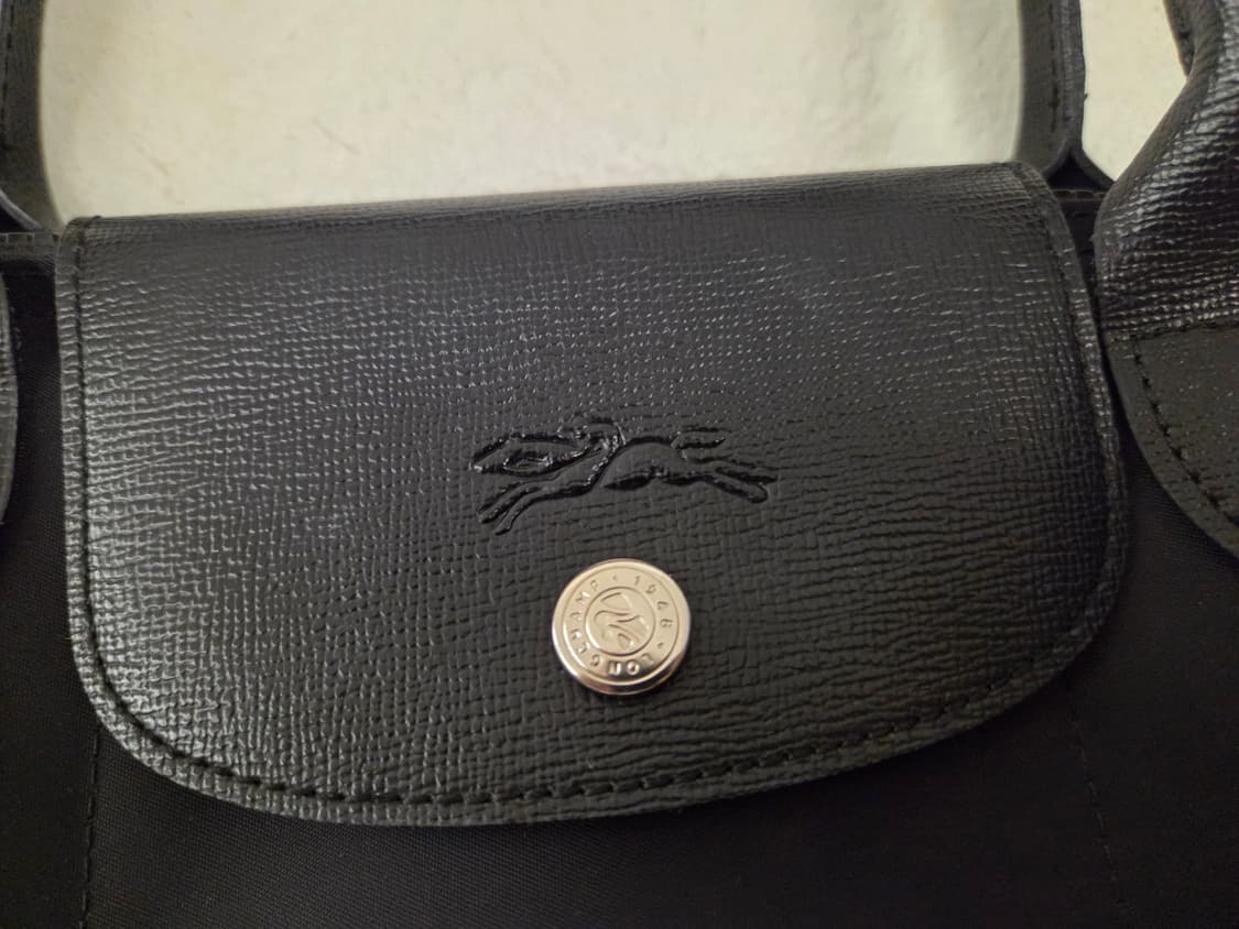 롱샴 르플리아쥬 블랙 토트백 M 상품이미지2