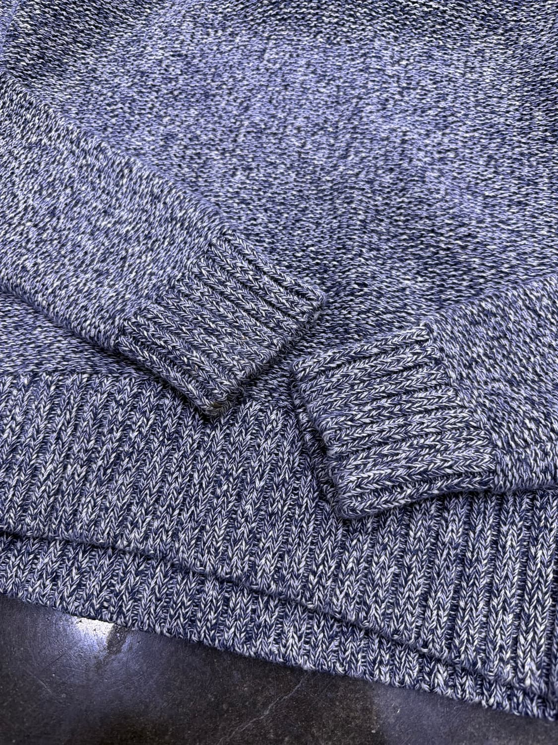 바나나리퍼블릭 하프넥 버튼 헤비 니트 스웨터 그레이 S 상품이미지7